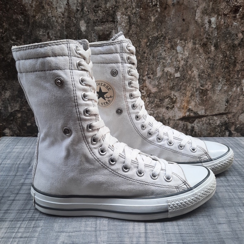 CONVERSE HI TOP KNEE WHITE