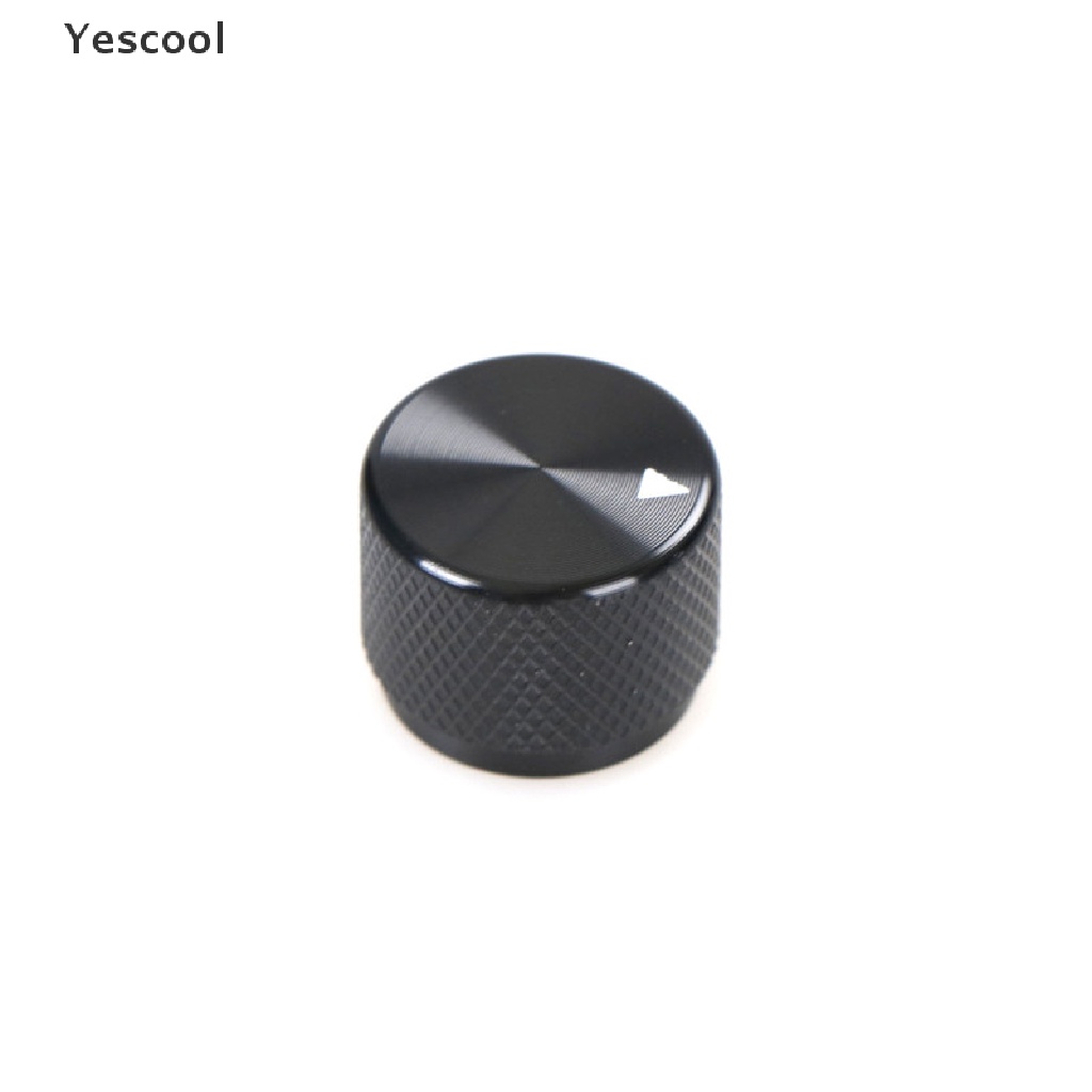 Yescool Kenop Potentiometer Putar Bahan Aluminum Warna Hitam Diameter 20mm x 15.5mm