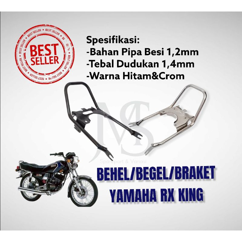 Braket Behel Begel Jok Belakang Motor Yamaha RX King RX Standar Ori
