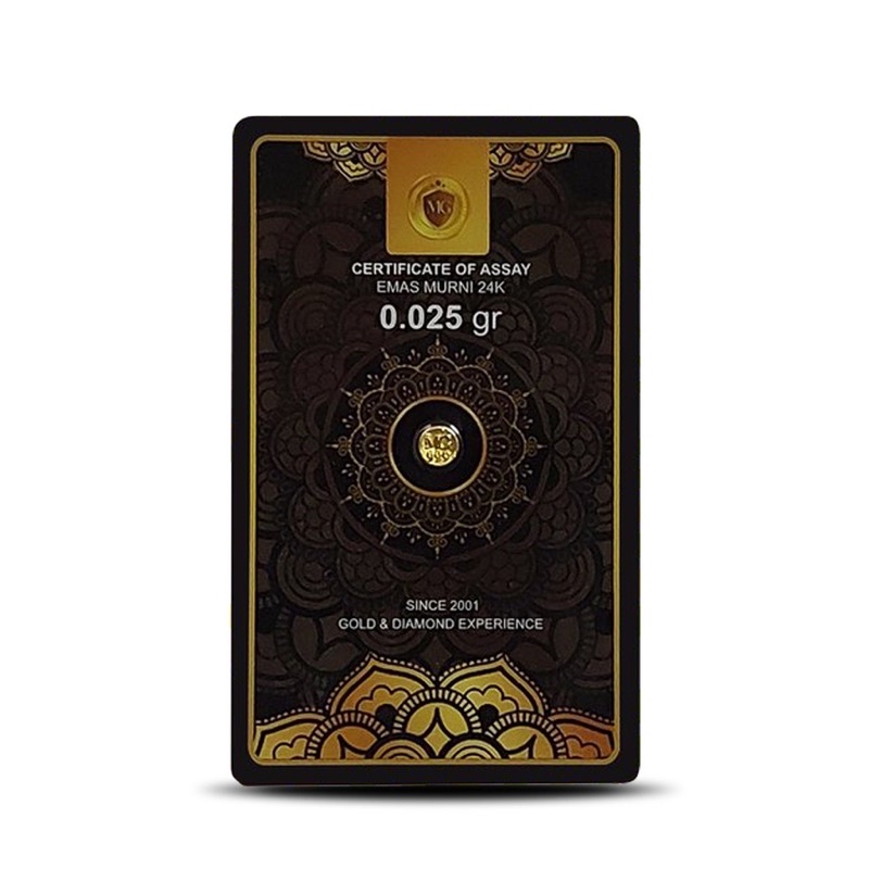 MiniGold 0.025 gram Koin Emas Mini Murni 24 Karat Logam Mulia Resmi