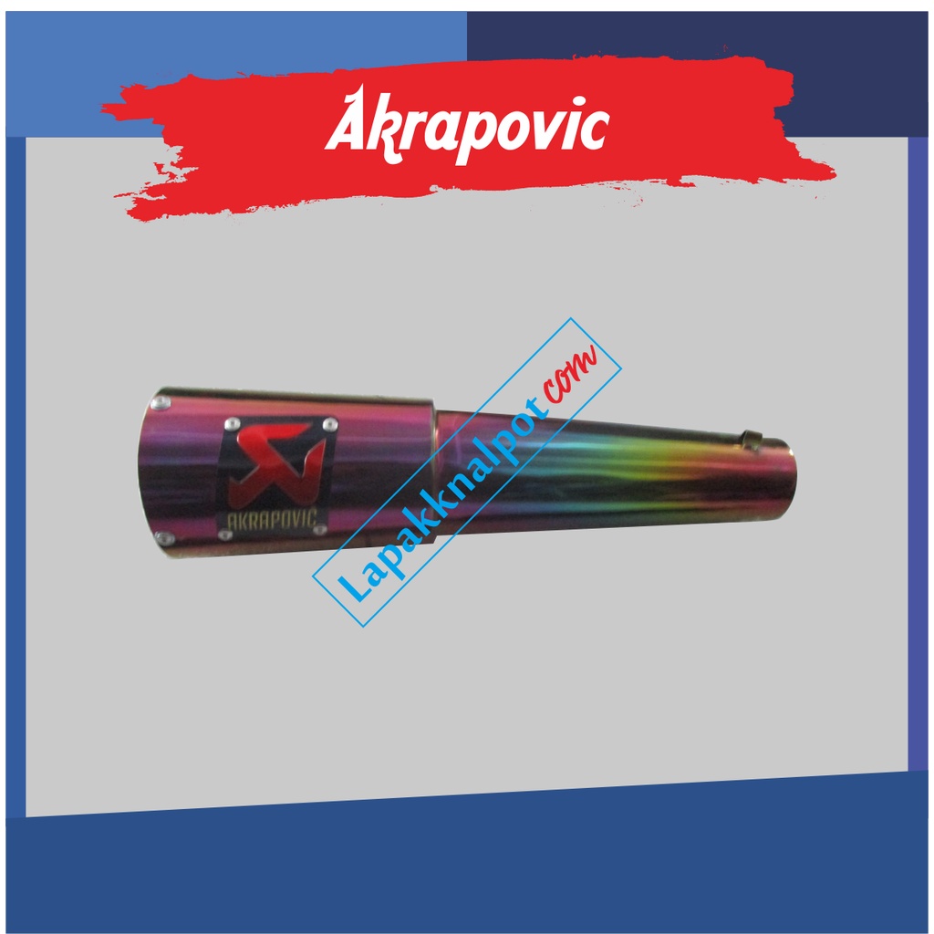 Silencer knalpot racing Akrapovic  GP Lorenzo Rainbow / Pelangi