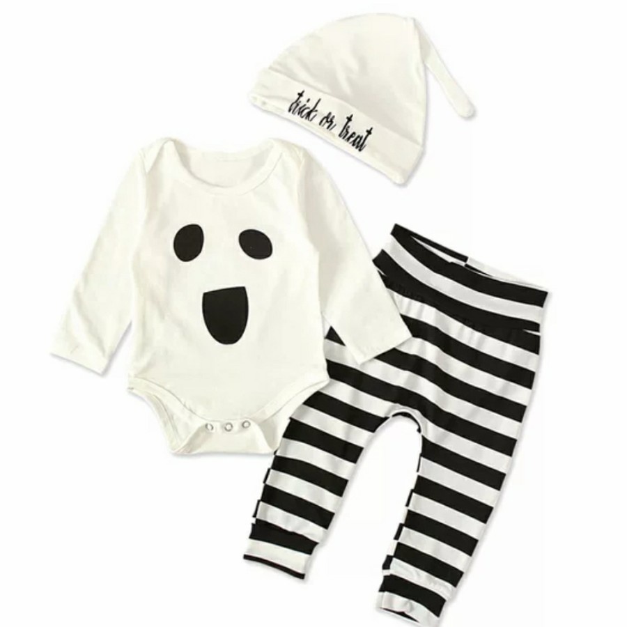 Ghost boo baby romper baby halloween costume kostum bayi - 1772