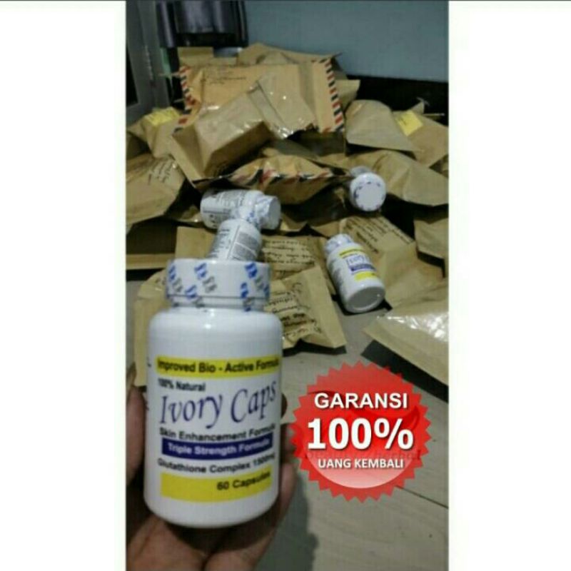 Ivory Caps Supplement Pemutih Badan Dan Wajah
