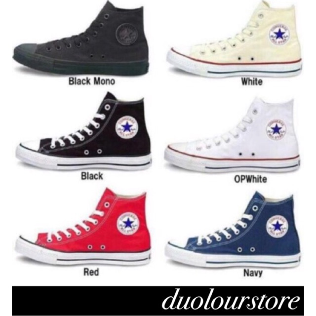 Sepatu convers all star tinggi