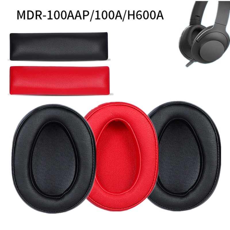 Bt Bantalan Telinga Mudah Diganti Untuk Head Beams Shapedr-100AAP 100A H600A Headphone Busa Lebih Tebal Menutup Lengan Earpads