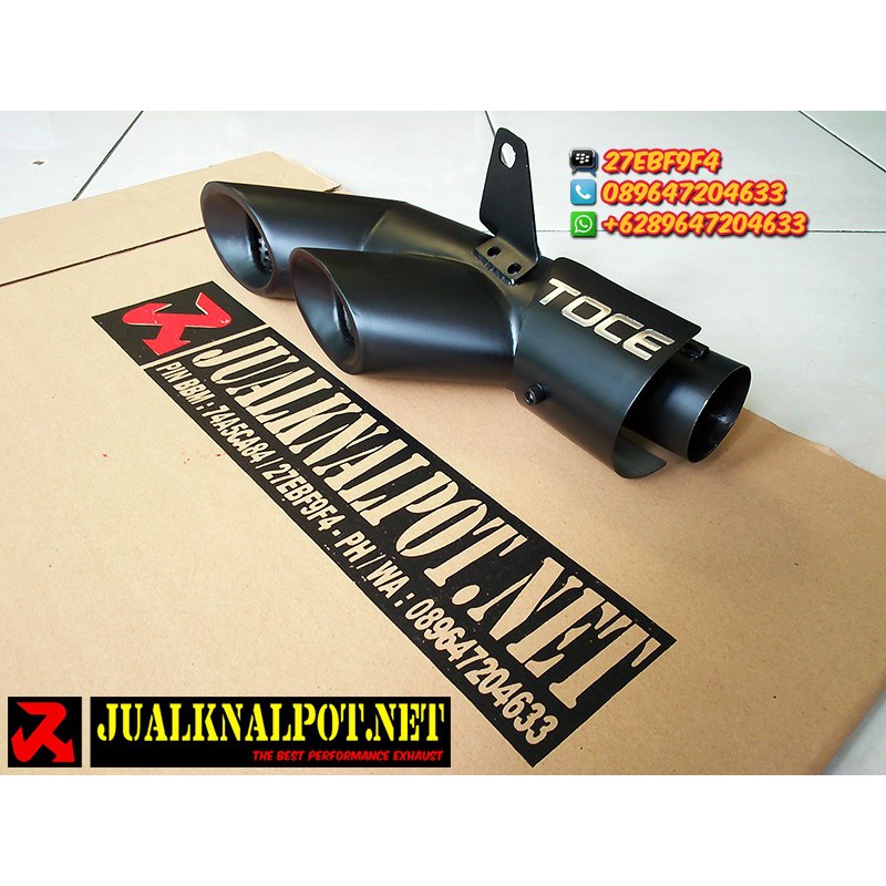 Knalpot Ninja 250 FI Karbu R25 MT25 TOCE BLACK Doff SILENCER ONLY mantapp