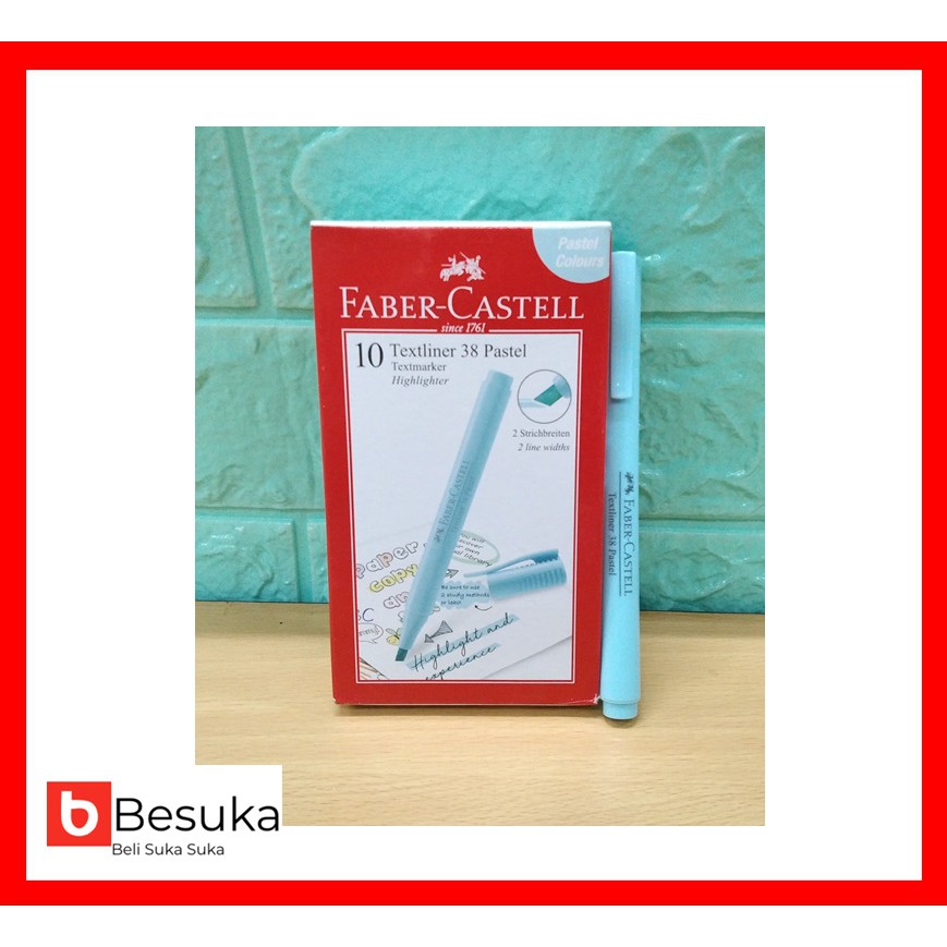 

TEXTLINER 38 PASTEL SKYBLUE INK FABER CASTELL