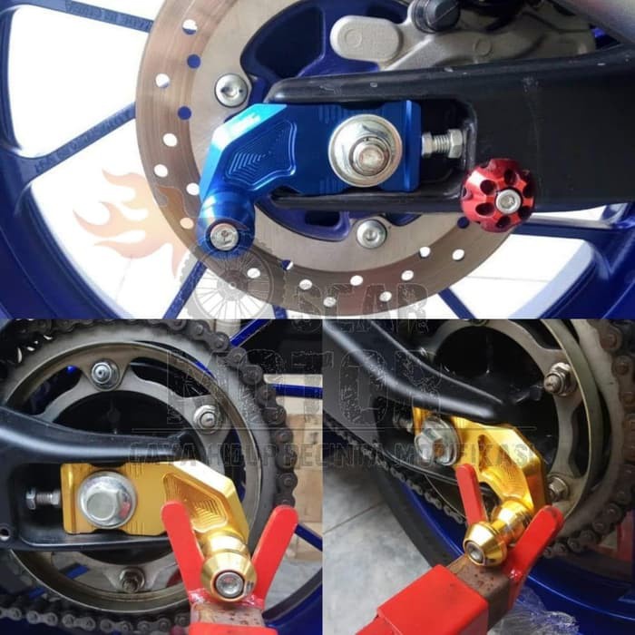 JALU PADDOCK B FULL CNC STELAN RANTAI PLUS PEDOK XABRE UNIVERSAL ARM Banana R15 MT 15 Vixion R motor