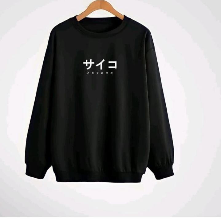 Tren Terbaru Sweater Crewneck PSYCHO pria wanita//japan