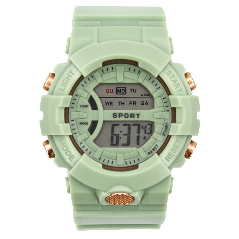 [COD] Jam Tangan Rubber Digital Sport Bulat Wanita Dan Pria Fashion Gaya Korea Import-44-9 Tosca