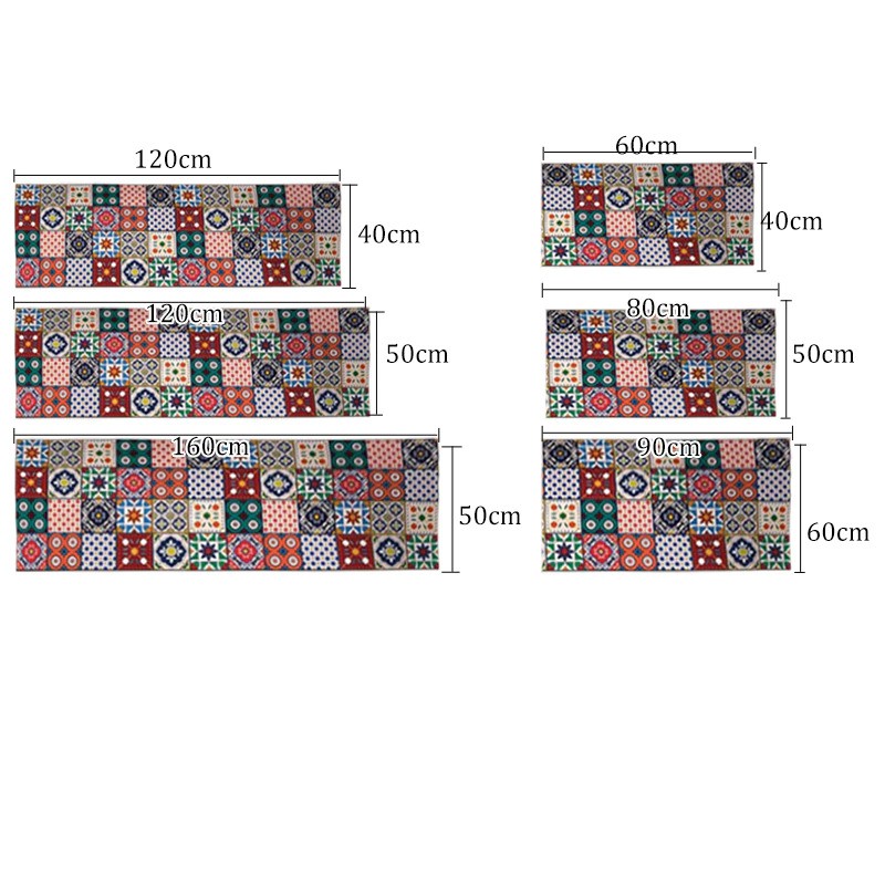 YOMDID Keset Dapur Anti-slip Living Room Kitchen Balcony Rug 40x60cm