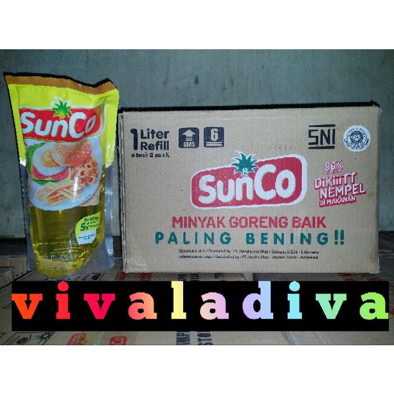 

Minyak Goreng SUNCO Refill / Pouch 1 Liter [Khusus Kartonan]