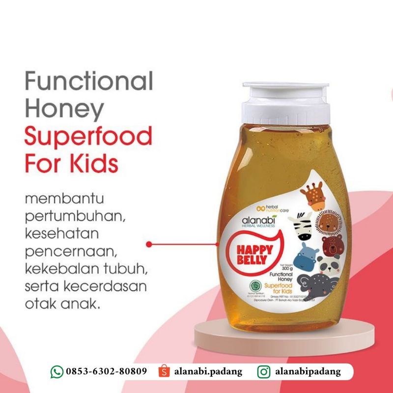 

Alanabi Happy Belly Functional Honey Superfood for Kids