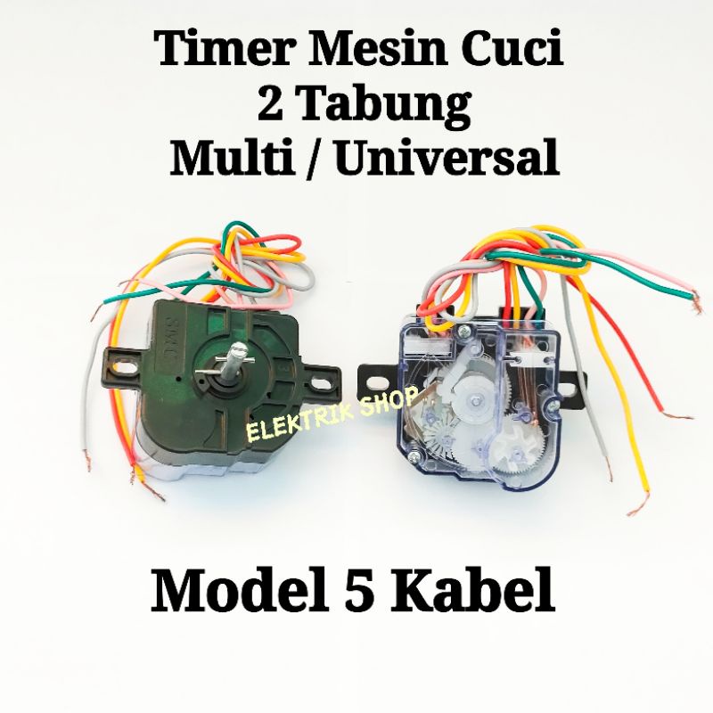 TIMER MESIN CUCI 2 TABUNG MULTI UNIVERSAL MODEL 5 KABEL