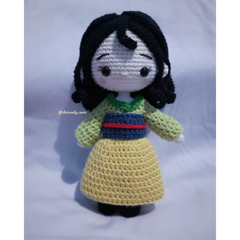 Boneka Rajut Amigurumi Princess Mulan