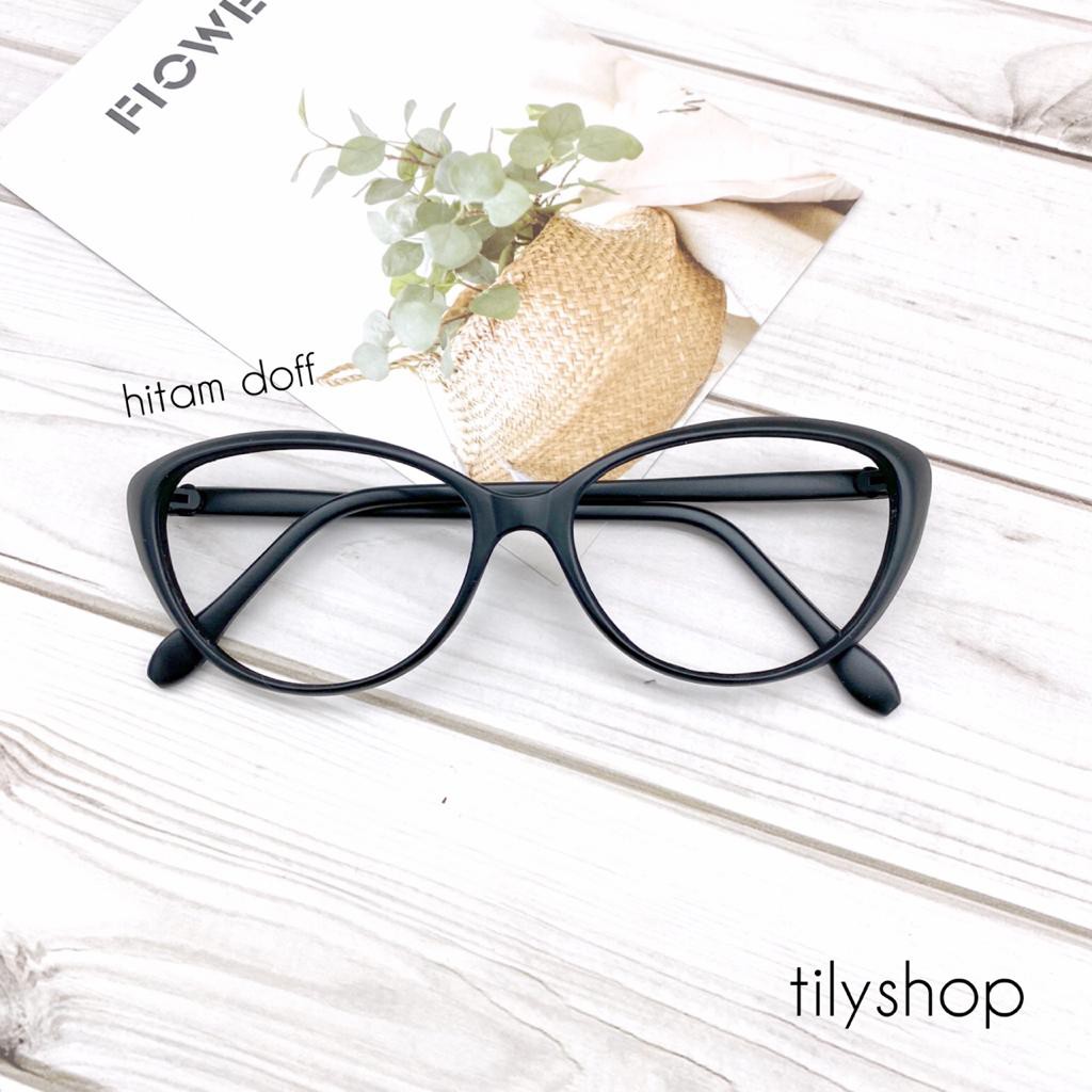 Frame Kacamata Minus Anti Radiasi Fashion Minna 605 Cat Eye Wanita TERMURAH