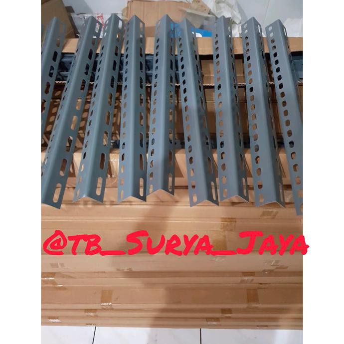 Siapkirim# Besi Siku Lubang Ysk Tebal 1.6Mm Uk. 3.6Cm X 3.6Cm X 3M