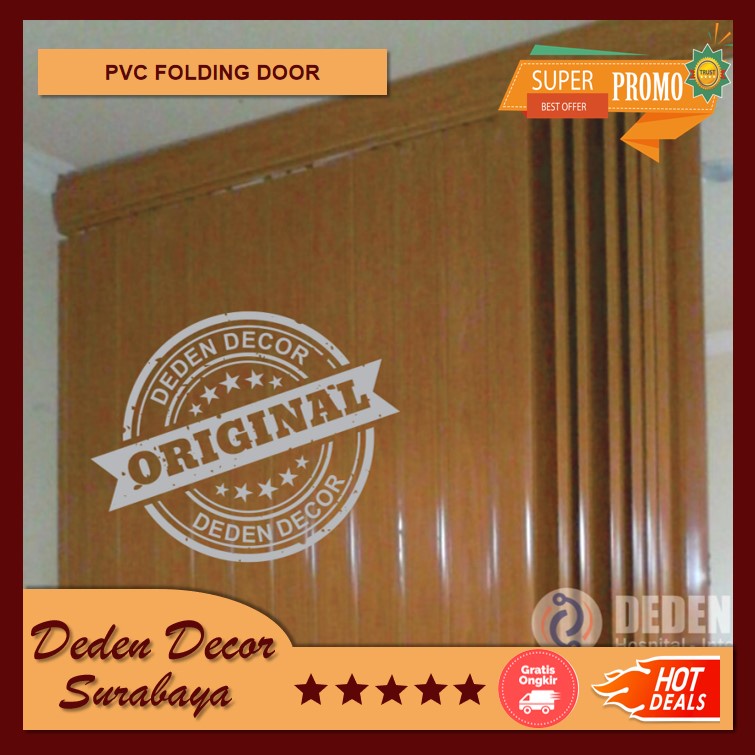 Penyekat Ruangan Minimalis - PVC Folding Door - Deden Decor Surabaya