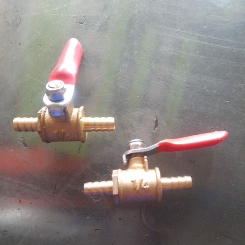 Kran Bensin motor / Kran minyak mesin diesel Kuningan 1/4