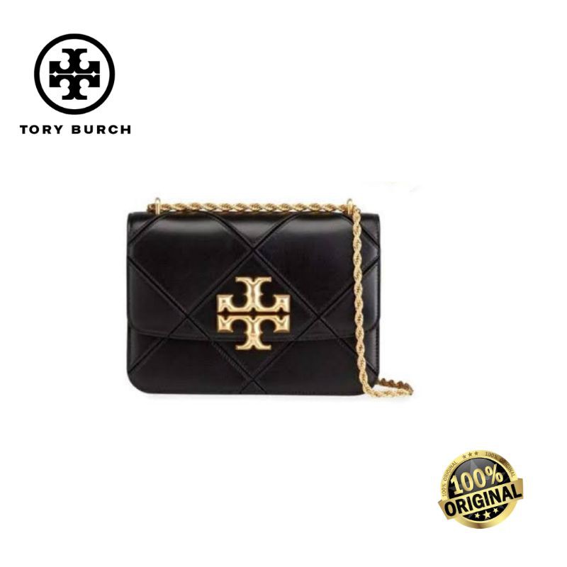Jual Tory Burch Eleanor MinI Crossbody Bag Black 100 ORIGINAL Shopee