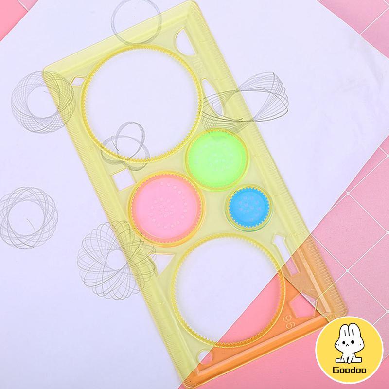 Penggaris Rotary Penggaris Bunga Pattern Spirograph -Doo