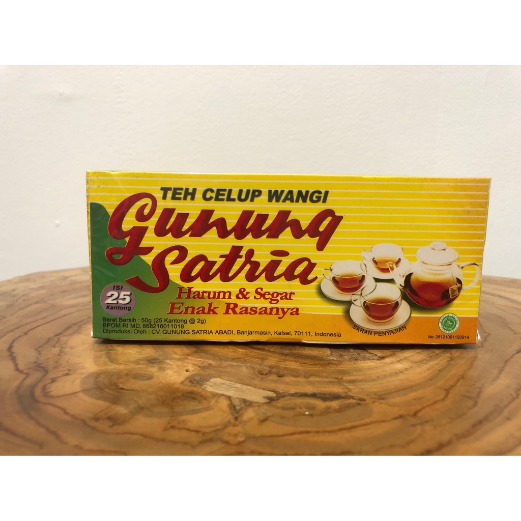

Teh Gunung Satria ASLI, ORIGINAL, Celup, Wangi, Khas Banjar, Kalsel
