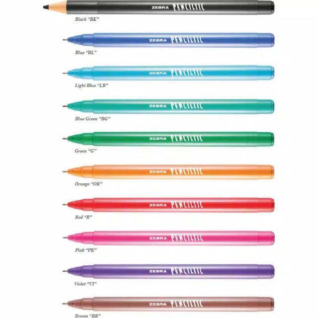 

Pulpen Zebra Penciltic Fineline - 10 Colours