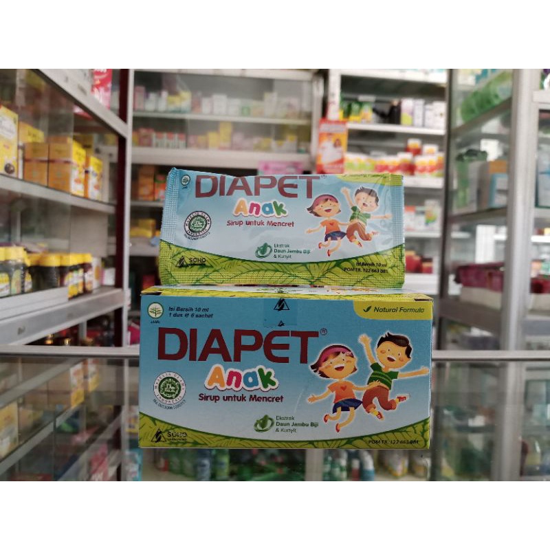 DIAPET ANAK PER BOX @6 Sachet 10ML - ED 11/2024