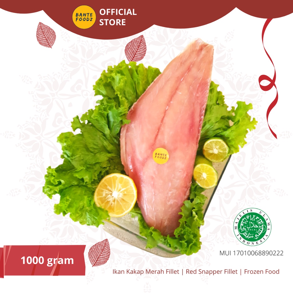

Fillet Ikan Kakap Merah / Red Snapper Premium 500 gram