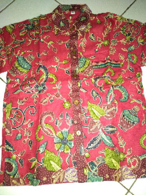 Hem Kemeja Batik Anak Cowok Gentong