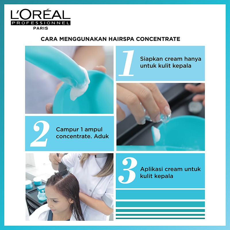 L'oreal Profesionnel Hair Spa Hydrating COncentrate For Dry &amp; Sensitive Scalp 8ml x 6 (Dus)