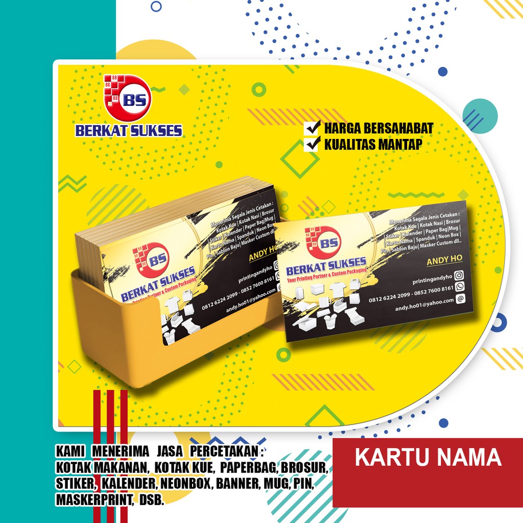 

Cetak Kartu Nama ( Bahan Art Carton )/namecard/kartunama