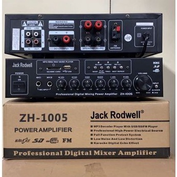 Power Mixer Audio Jack Rodwell ZH-1005/Power Ampli Jack Rodwell ZH-1005 Karaoke Bluetooth USB Origin