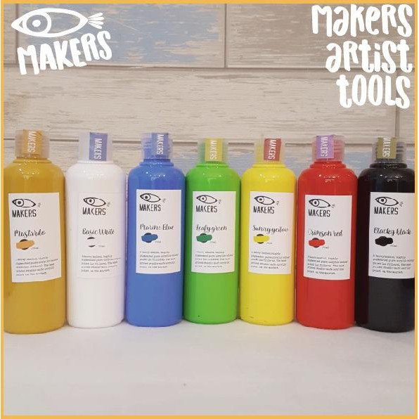 

Paket Cat Lukis Akrilik 250ml 7 Warnaa