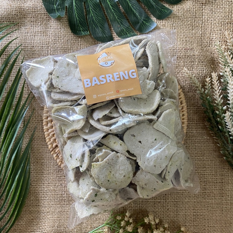 Keripik Basreng Bakso Goreng Pipih 500 gr| Snack Kiloan-1