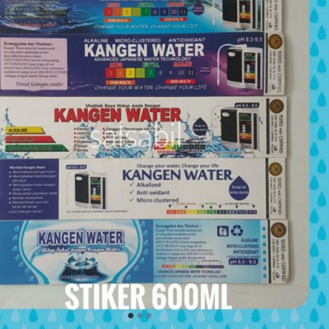 

❄️ Stiker 600ml kangen water