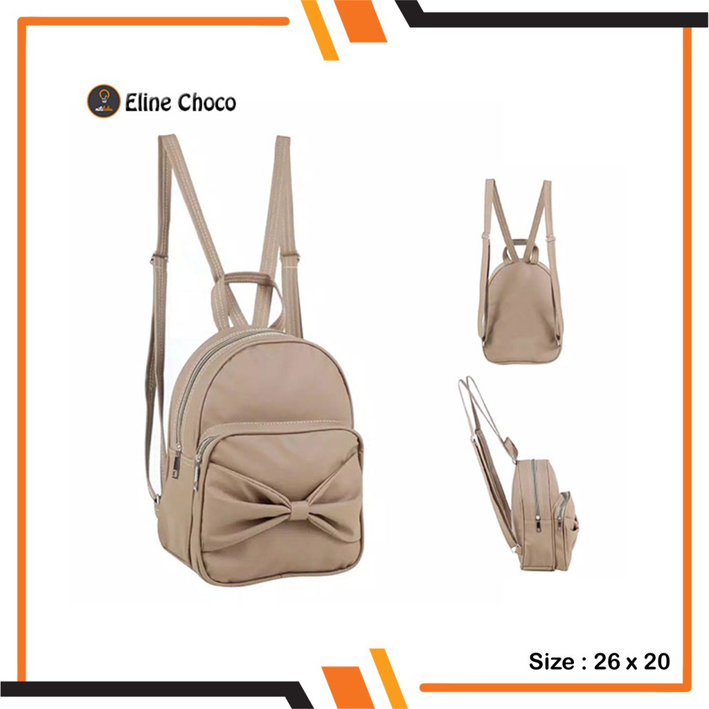 Tas Ransel Wanita Cewek Kekinian Mini Eline Murah (jogja)