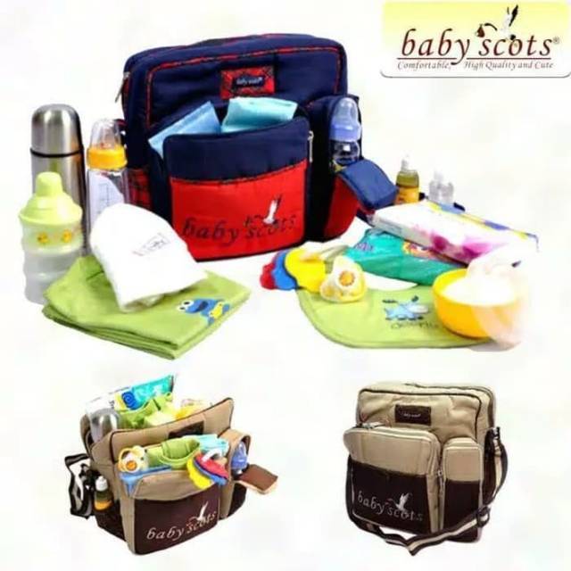 Baby Scots Tas perlengkapan bayi / Diapers bag / Tas popok Medium