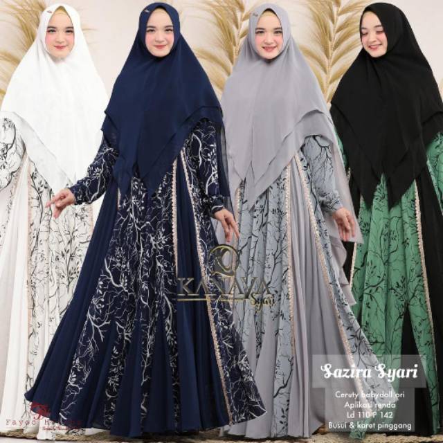 DRESS SYAR'I BAHAN CERUTY BABYDOLL ORIGINAL | BUSUI FRIENDLY | ORIGINAL BY KANAYA SYAR'I