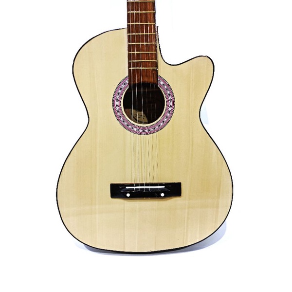 Gitar Akustik Yamaha Warna Natural Buat Pemula Belajar Senar String Murah Jakarta-1