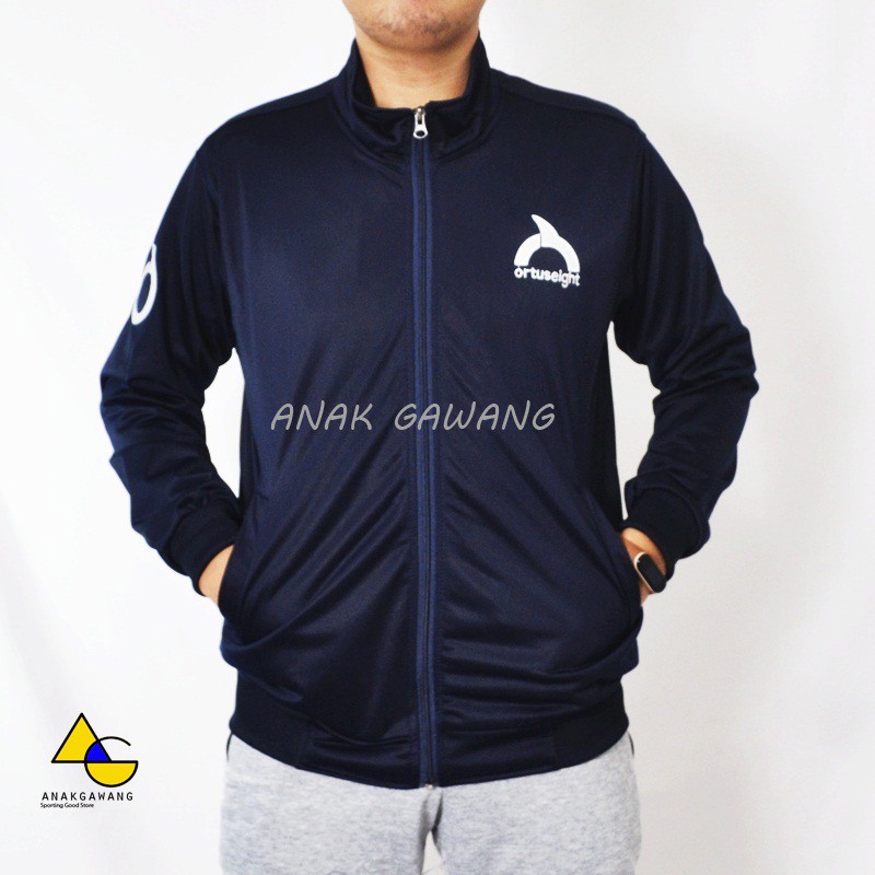 Gris Jaket Olahraga Half Zipper Anakgawang