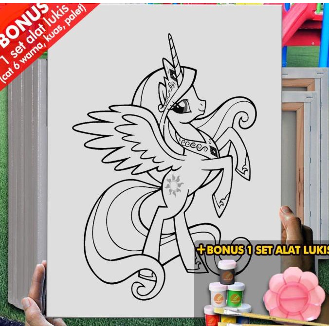 

Kanvas Lukis Coloring My Little Pony 1 30x40 cm MEL1111