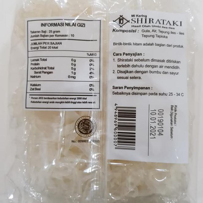 

syf9 mie shirataki kering 250gr (10pcs) untuk diet keto, debm, cebm., pr6n