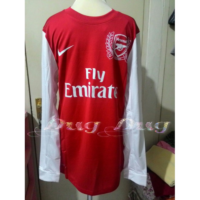 Jersey Baju Bola Original Arsenal Player Issue European Home LS Shirt 2011-2012 BNWT