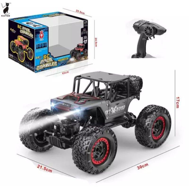 MOBIL RC JEEP ROCK CRAWLER BAN BESAR 1:14 MOBIL RC