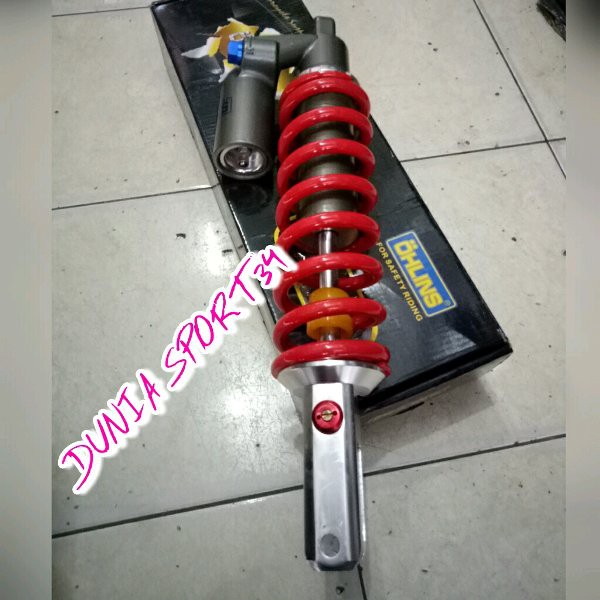 TOPPP!!!!! Mono Shock Tabung belakang OHLINS buat Klx 150-Dtracker 150 original produk OHLINS