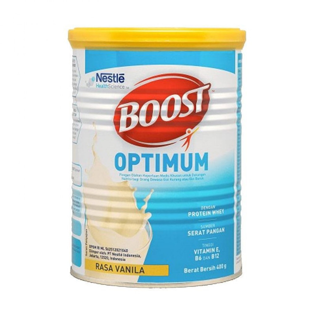 

SUSU NUTREN BOOST OPTIMUM RASA VANILLA 400 GR