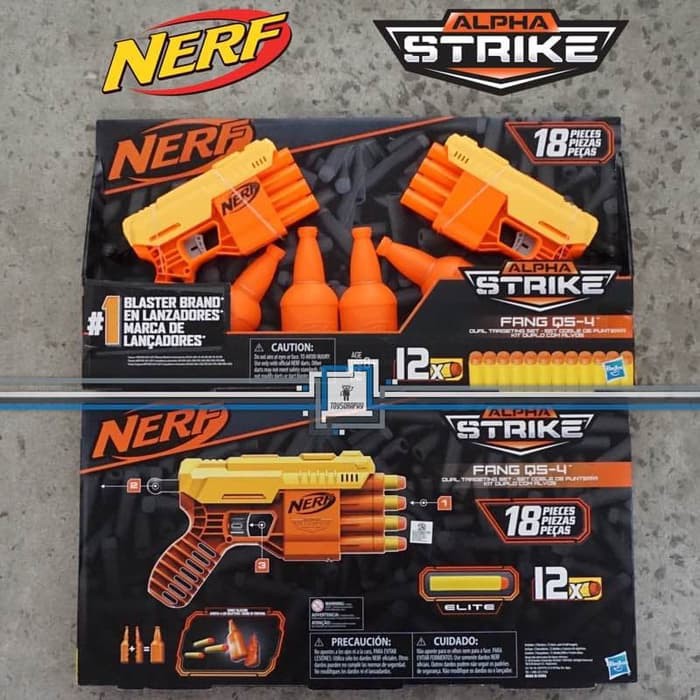 Artha Nerf Alpha Strike Fang Qs 4 Alphastrike 2 Blaster Target Murah Shopee Indonesia