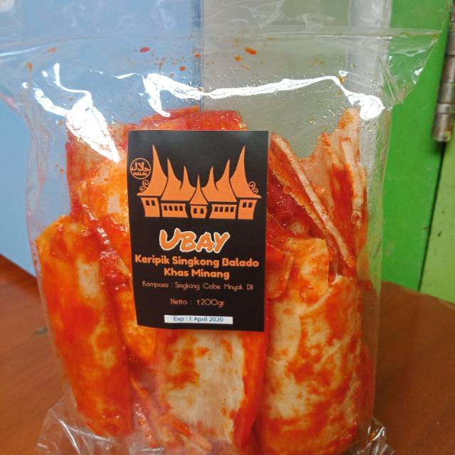 Keripik Singkong Balado Sanjai Khas Minang UBAY