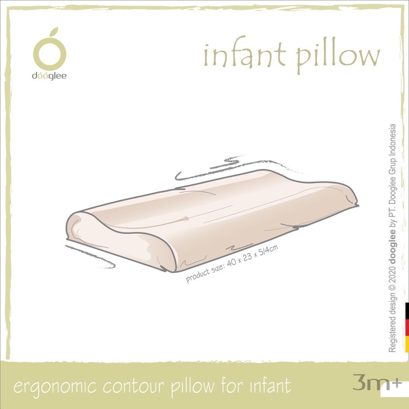 Castle - Dooglee Infant Contour Pillow / Bantal latex Bayi